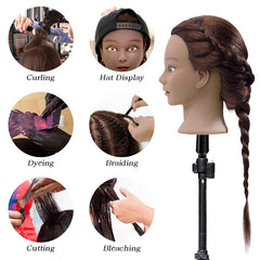 FABA mannequin head ready for dyeing and styling demonstrations