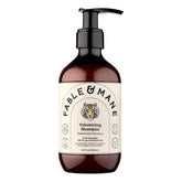Fable & Mane Volumizing Shampoo bottle shows weightless volume for thinning hair.