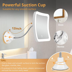 Fabuday rechargeable travel mirror with long-lasting battery for on-the-go use