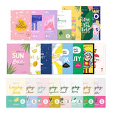 Facetory 23 collection box front showcases a premium Korean sheet mask set for all skin types