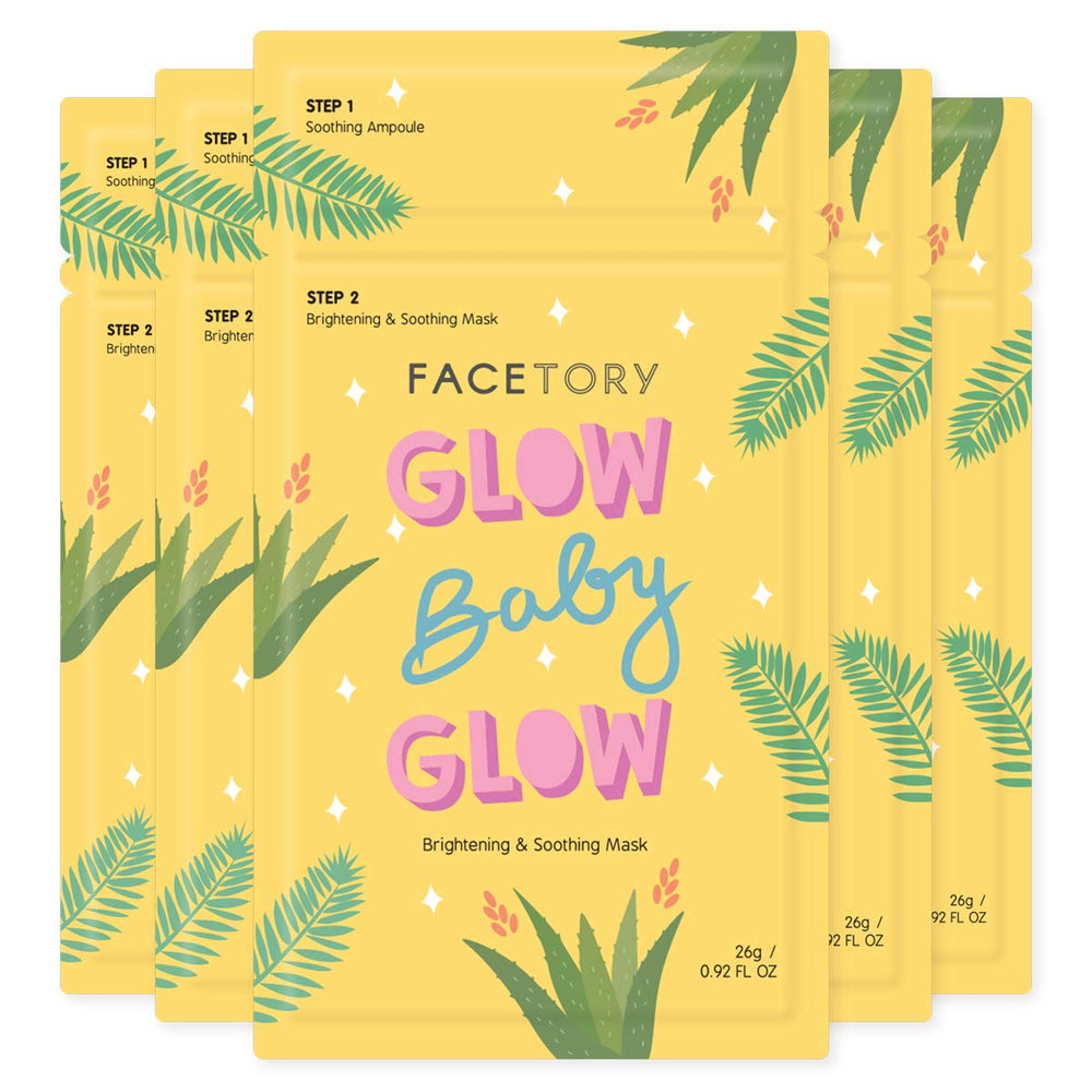 FACETORY Glow Baby Glow ampoule—hydrating prep for calmer skin.