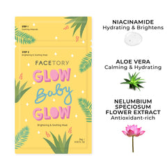 FACETORY soothing mask close-up calms irritation for comfortable skin.