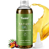 Fadelo Batana Oil bottle shows a pure nourishing formula for scalp and hair care.