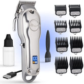 Fagaci professional hair clippers blades close-up for precise cuts