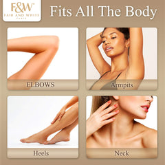 FAIR & WHITE 2 Gold lotion texture closeup highlights creamy moisturization