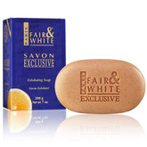 FAIR & WHITE Exclusive Exfoliating Soap close-up showing creamy texture for radiant skin