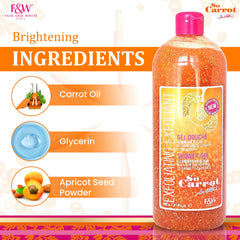 FAIR & WHITE So Carrot Body Wash foamy lather delivers a luxurious cleanse
