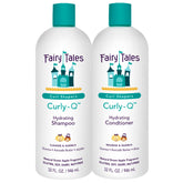 Fairy Tales Curly-Q shampoo bottle delivering gentle curl hydration for kids.