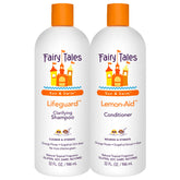 Fairy Tales Swim Shampoo 32oz bottle shown, helps remove chlorine after pool days