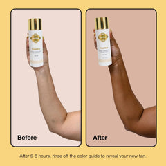 Fake Bake Flawless Coconut Serum face glow highlights natural-looking glow after even hydration.