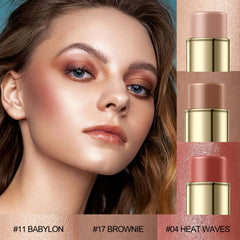 Falocutus cream-blush-highlighter-pen-texture shows creamy, blendable formula for natural radiance.
