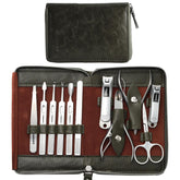 FAMILIFE manicure set case open, organized travel-friendly grooming kit