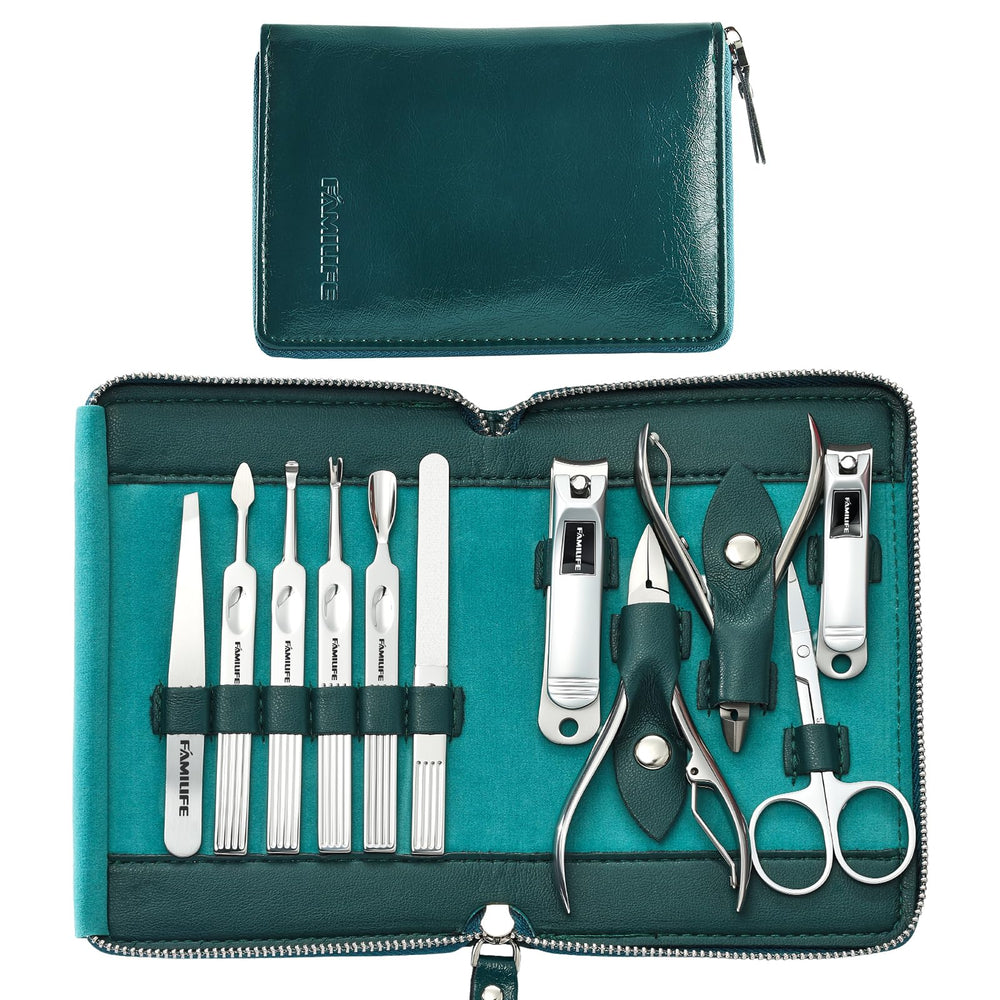 FAMILIFE 11-in-1 nail clipper for precise trimming and smooth edges.