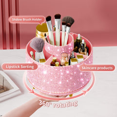 Fanado Diamond Brush Holder 5-slot organization keeping brushes and products separated