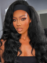 FANCEE Yaki Wavy Headband Wig front view shows natural texture and subtle shine.