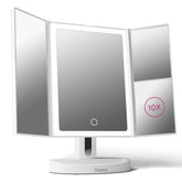 Fancii LED lighted makeup mirror front view shows even lighting for precise makeup