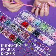 Dijes para uñas Fandamei 3D para adornos creativos