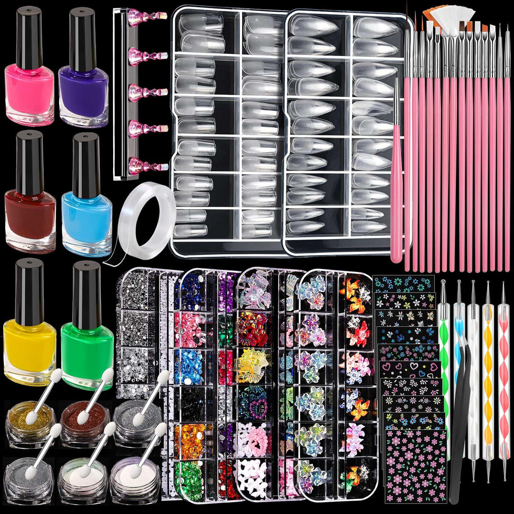 Fandamei Nail Art Kit full set display for at-home creativity and training