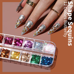 Fandamei iridescent sequins 12 shapes catch light for delicate accents