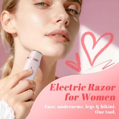 Fanovae bikini trimmer Petal Pink waterproof design for shower trimming