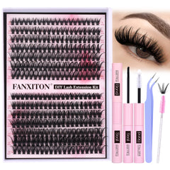 FANXITON DIY eyelash kit 280 pieces for quick, customizable volume looks