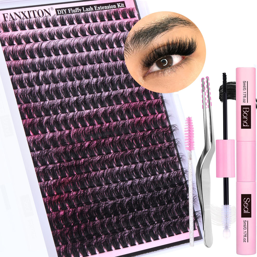 Fanxiton DIY lash kit 288 pieces for easy at-home lash customization.