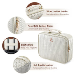 Faquenc bag includes luggage strap for secure stacking with other luggage.