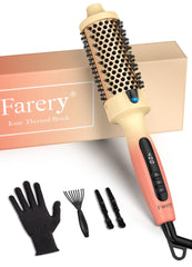 Farery 1.77-inch thermal brush ceramic barrel for voluminous curls and frizz-control shine