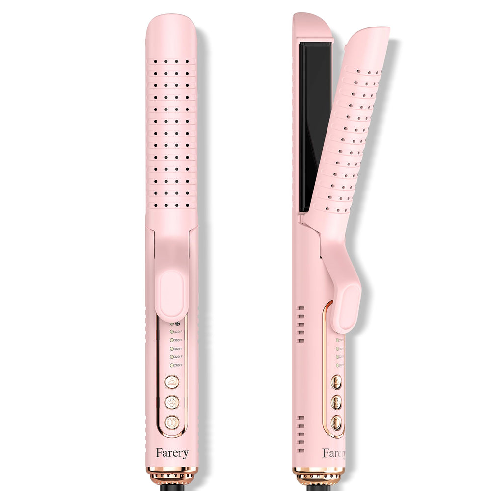Farery Chill Set Soft-Air Curling Iron full view highlighting long barrel for fast styling