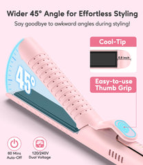 Farery Chill Set Soft-Air Curling Iron temperature dial close-up for customized heat