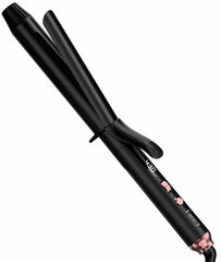 FARERY long-barrel curling iron 1-1/4 inch close-up for smooth, snag-free curls.