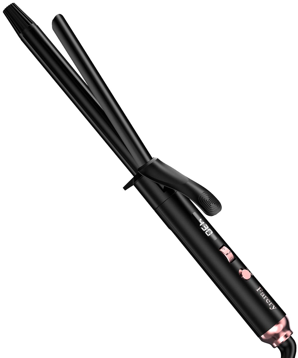 Farery long-barrel curling iron full view for defining tight curls