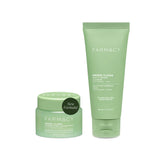 Farmacy Gentle Double Cleanse kit packaging shows eco-friendly design for mindful skincare.