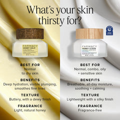 Farmacy Honey Cloud Moisturizer highlights hyaluronic acid for a hydrated, plump feel.