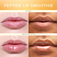 Farmacy Peptide Lip Smoothie applying wand demonstrates smooth, even coverage