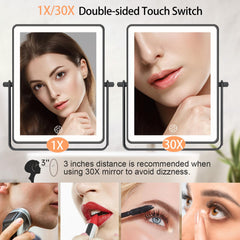 FASCINATE three-color lighting supports various makeup looks and tasks.