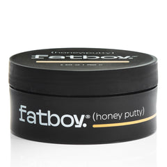 Fatboy Honey Putty packaging shows brand with travel-friendly 2.6 oz size for on-the-go styling