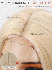 FAVE heat-resistant synthetic wig demonstrates 356°F styling potential for durable everyday wear.