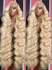 Fayniss 613 blonde wig lace front 13x6 provides versatile parting options.