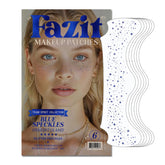 Fazit blue speckles patch packaging highlights premium quality and skin-friendly materials for safe wear