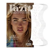 Fazit makeup patches faux freckles closeup with natural glitter for daily wear