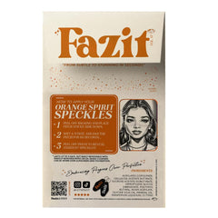 Fazit Makeup Patches glitter orange packaging showcases portable glam on-the-go.