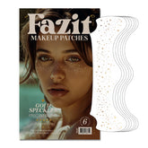 Fazit makeup patches gold speckles packaging—easy on-the-go sparkle for quick glam