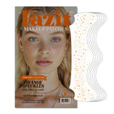 Fazit Makeup Patches orange speckles closeup for sparkling party accents.