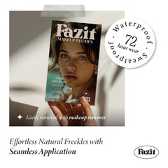 Fazit makeup patches water-resistant glitter—stays put through light workouts or pool days