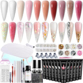 Fcozpjk poly gel kit dual forms for easy at-home extensions