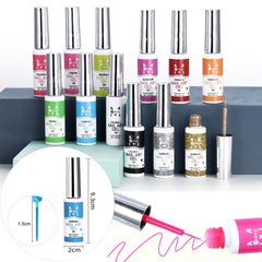 Fcozpjk thin brush helps paint delicate lines and swirls.
