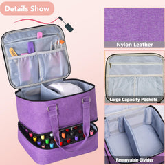 FCQQYWZ double-layer design keeps bottles and tools neatly separated for easy access.