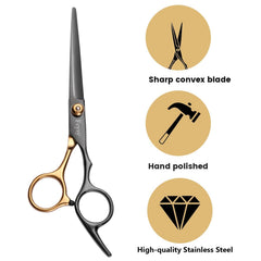 Fcysy hair razor comb in use for quick detangling and styling.