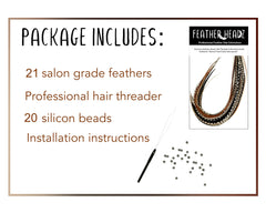 Feather Headz DIY rooster kit micro-link beads enable quick secure installation